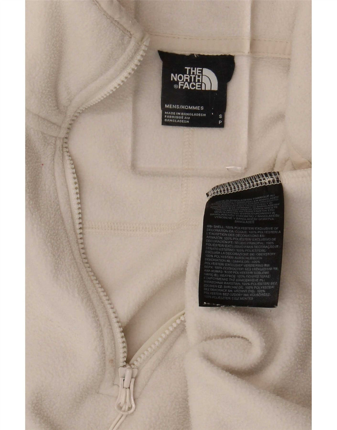 The North Face Jersey De Forro Polar Con Cremallera Para Hombre Pequeño Poliéster Beige