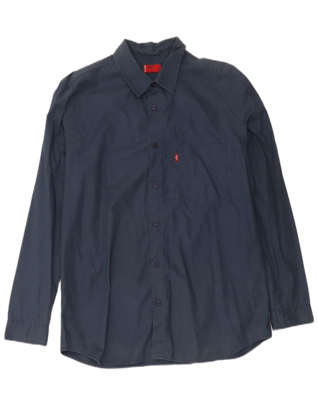 Camisa Levi's para hombre grande de algodón azul marino