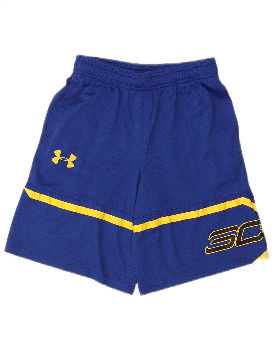 UNDER ARMOUR Pantalones cortos deportivos Heat Gear Graphic para niños 9-10 años Azul medio
