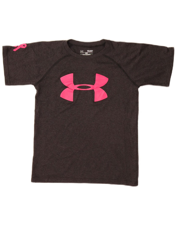 UNDER ARMOUR Camiseta holgada con gráfico para niñas 7-8 años Pequeña Gris