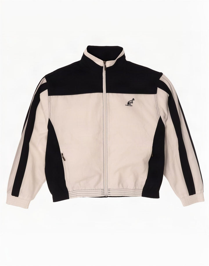 AUSTRALIAN L'ALPINA Chaqueta superior de chándal para hombre Bloque de color blanco medio