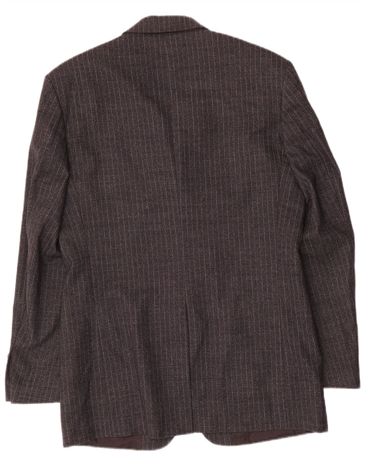 Gianfranco Ferre Traje de 2 piezas para hombre UK 38 Medium W34 L33 Gris a rayas