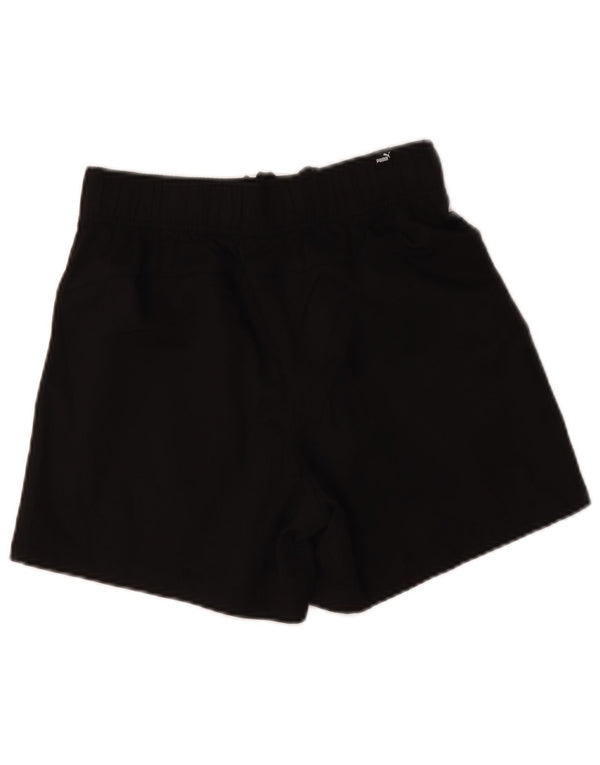Puma Mens Graphic Sport Shorts Pequeño Poliéster Negro