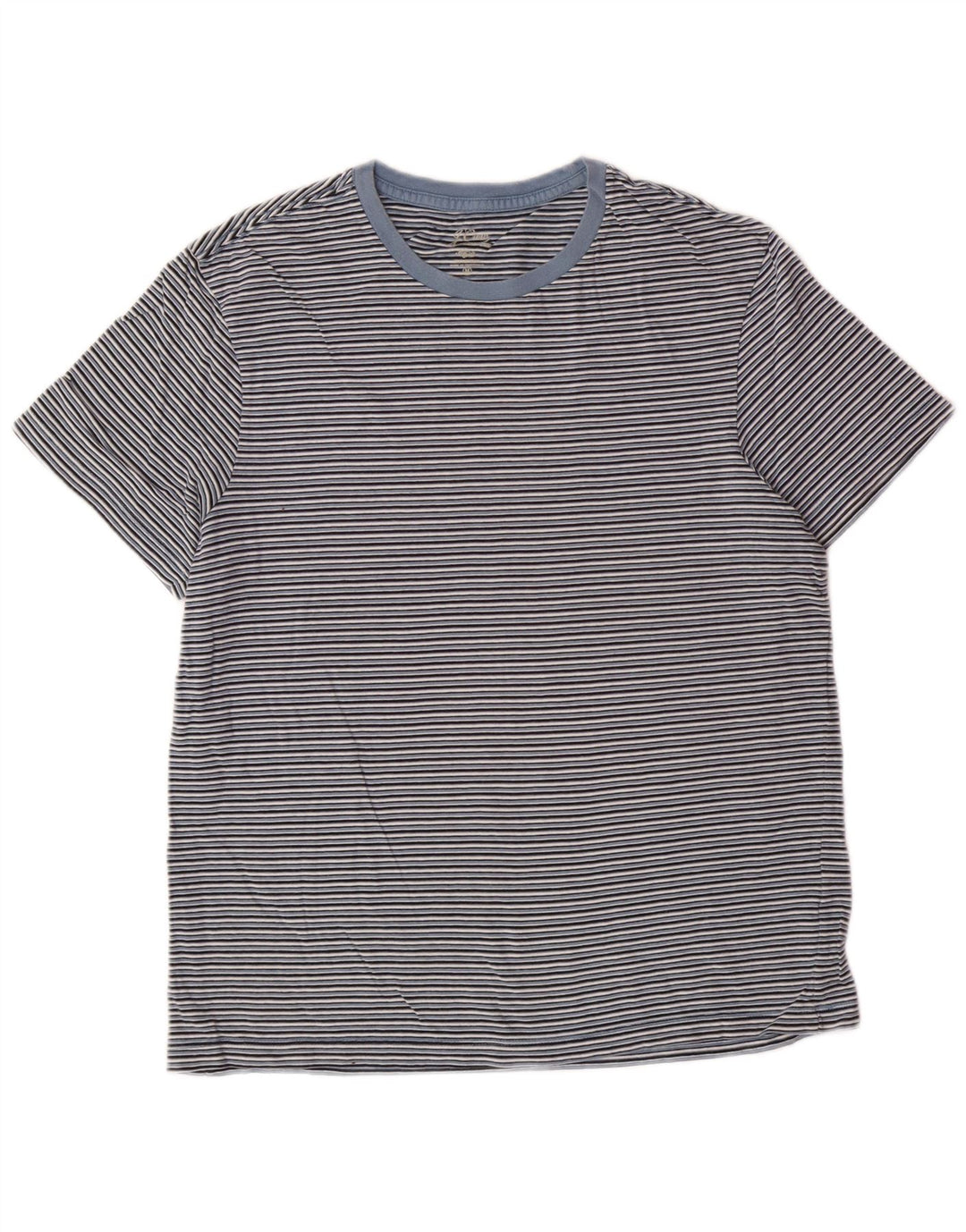 J. CREW Camiseta para mujer Top UK 44 Azul medio Rayas