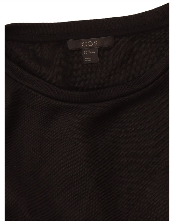 Cos Camiseta extragrande para mujer Top UK 44 Viscosa negra mediana