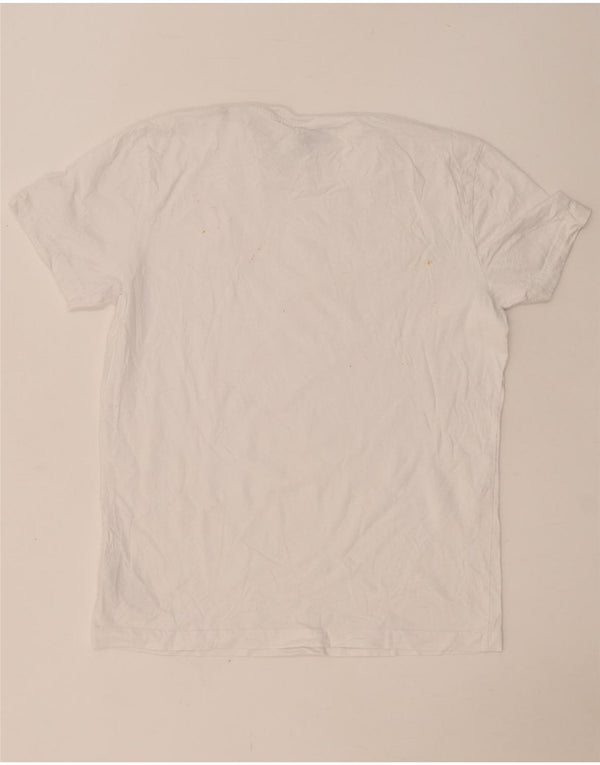 Diesel Hombre Camiseta Top Grande Algodón Blanco
