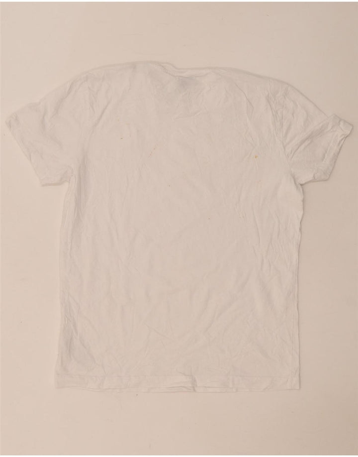 Diesel Hombre Camiseta Top Grande Algodón Blanco
