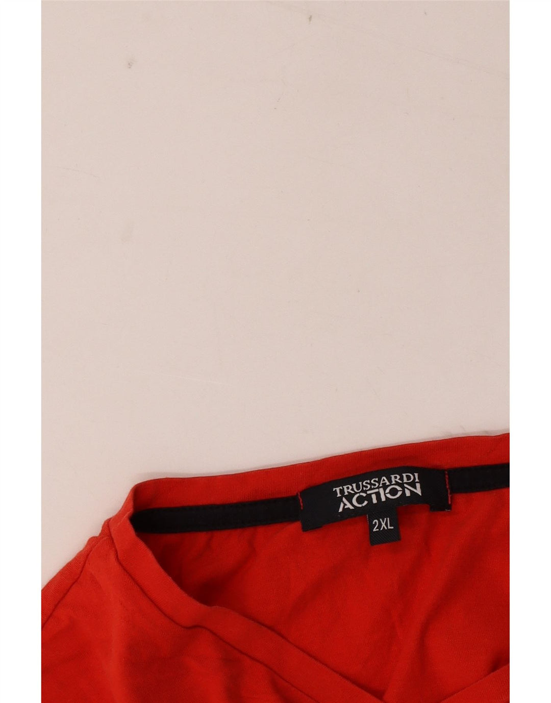 Trussardi Camiseta Gráfica para Hombre Top 2XL Rojo