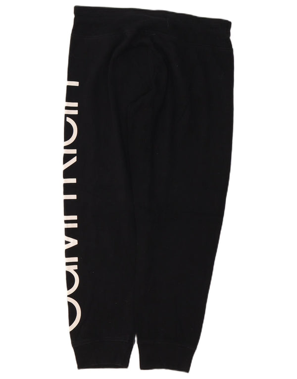 CALVIN KLEIN Pantalones de chándal gráficos para mujer Joggers UK 44 Mediano Negro