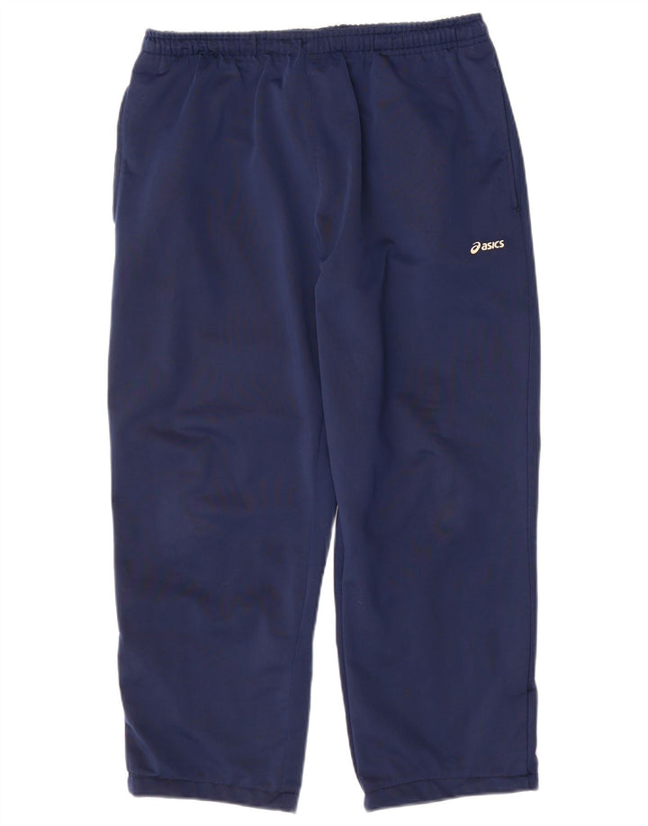 Asics Hombre Crop Chándal Pantalones Grande Azul Marino Poliéster