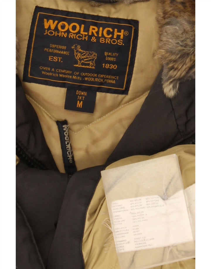 Woolrich Chaqueta Acolchada Con Capucha Para Mujer UK 44 Medium Nylon Negro