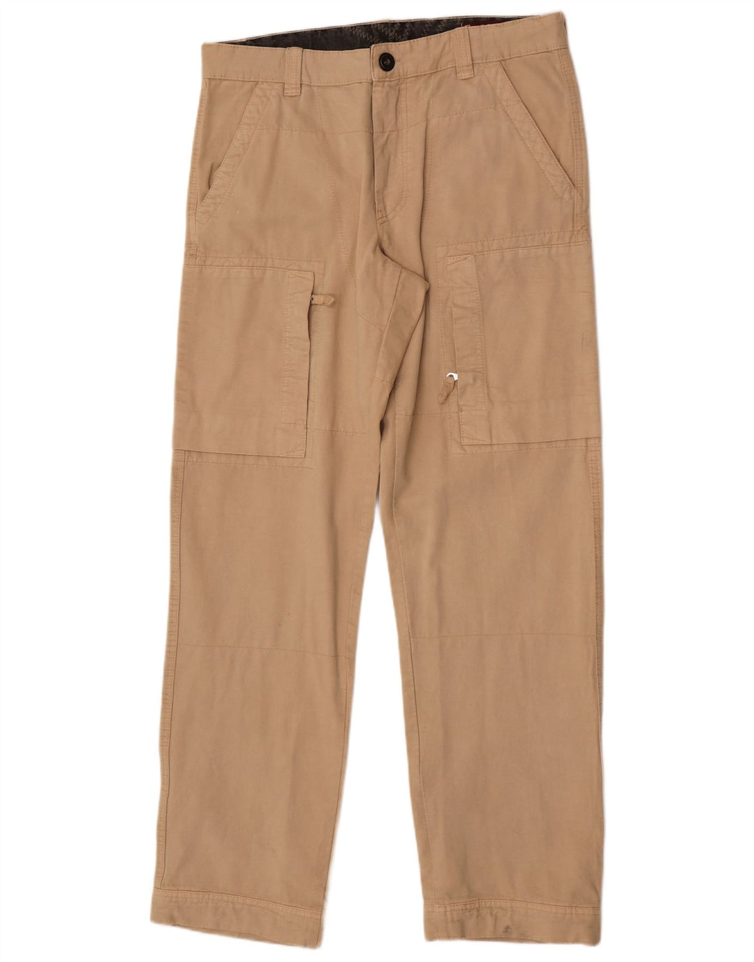 Murphy & Nye Pantalones cargo rectos para hombre W36 L34 Algodón beige
