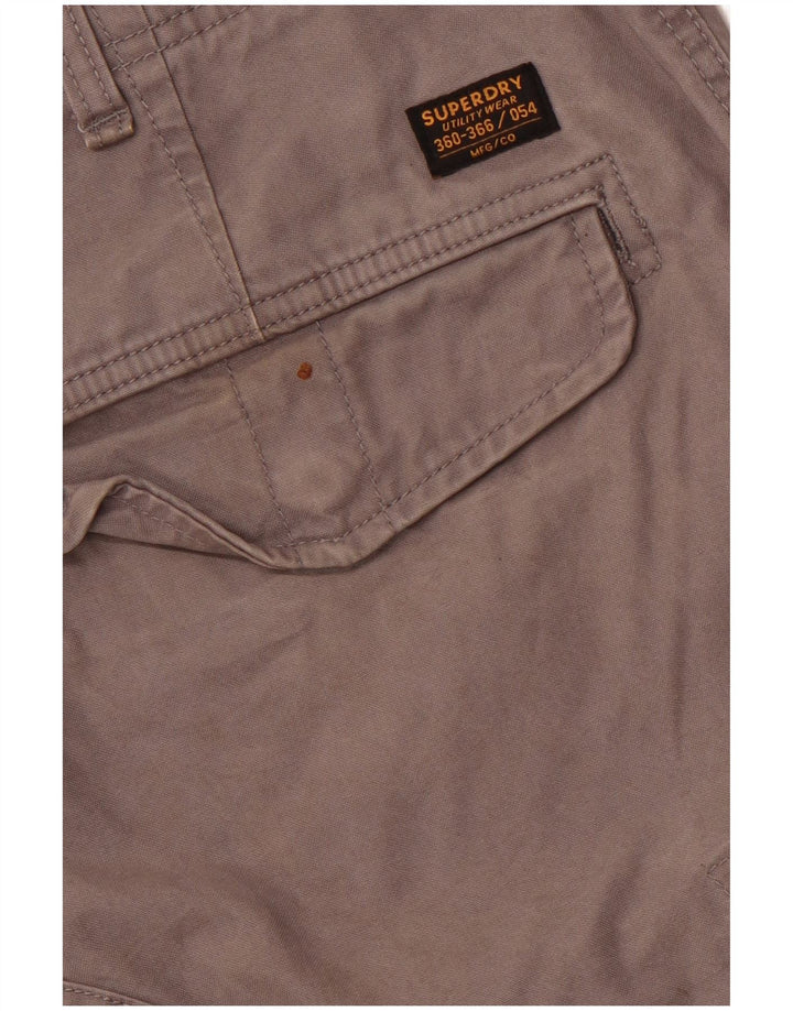 SUPERDRY Shorts cargo para hombre W36 Algodón gris grande