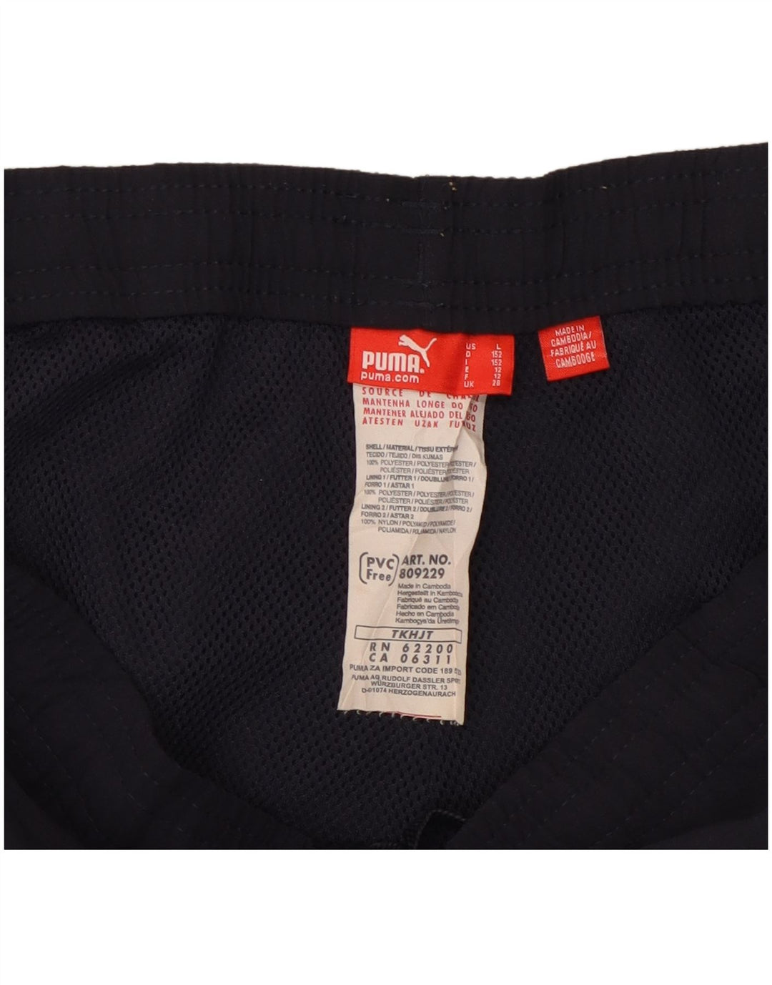 PUMA Pantalón de chándal gráfico para niño 11-12 años Azul marino Poliéster