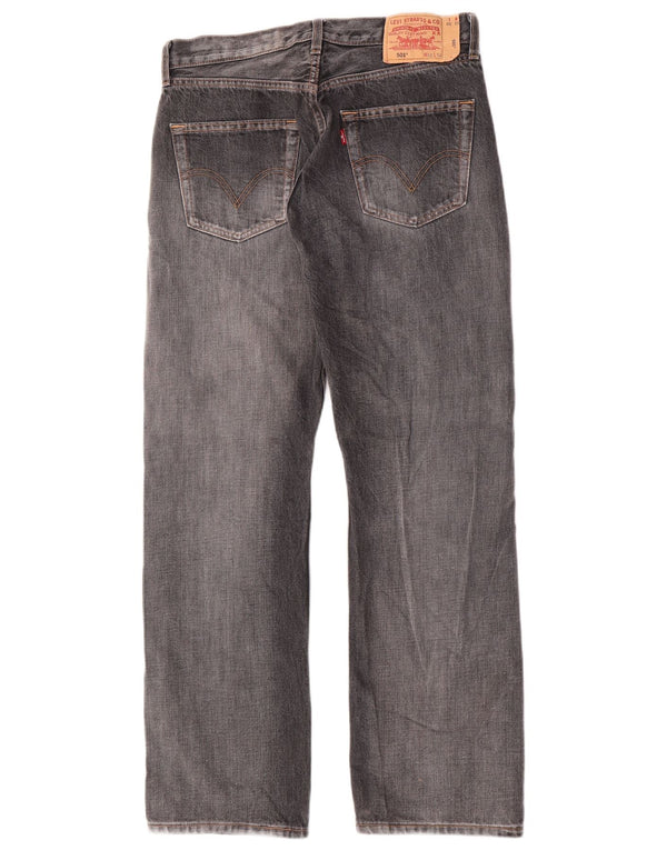 Levi's Vaqueros rectos 501 para hombre W32 L30 Algodón gris