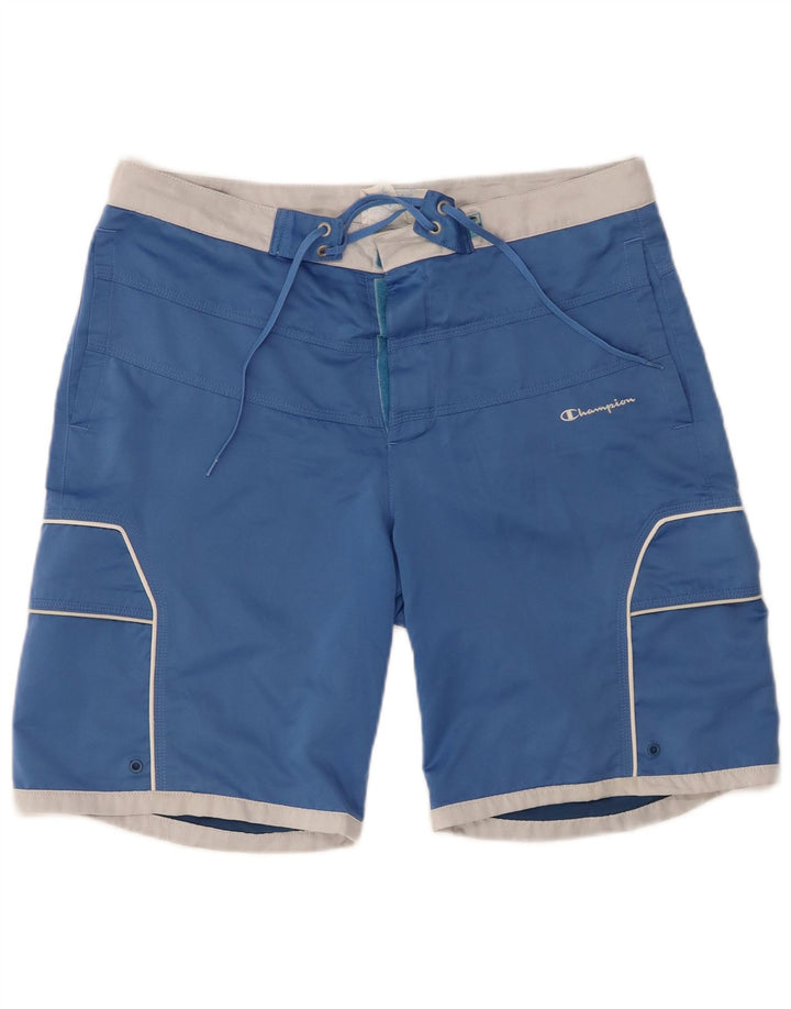 CHAMPION Bañador para hombre, talla grande, poliéster azul