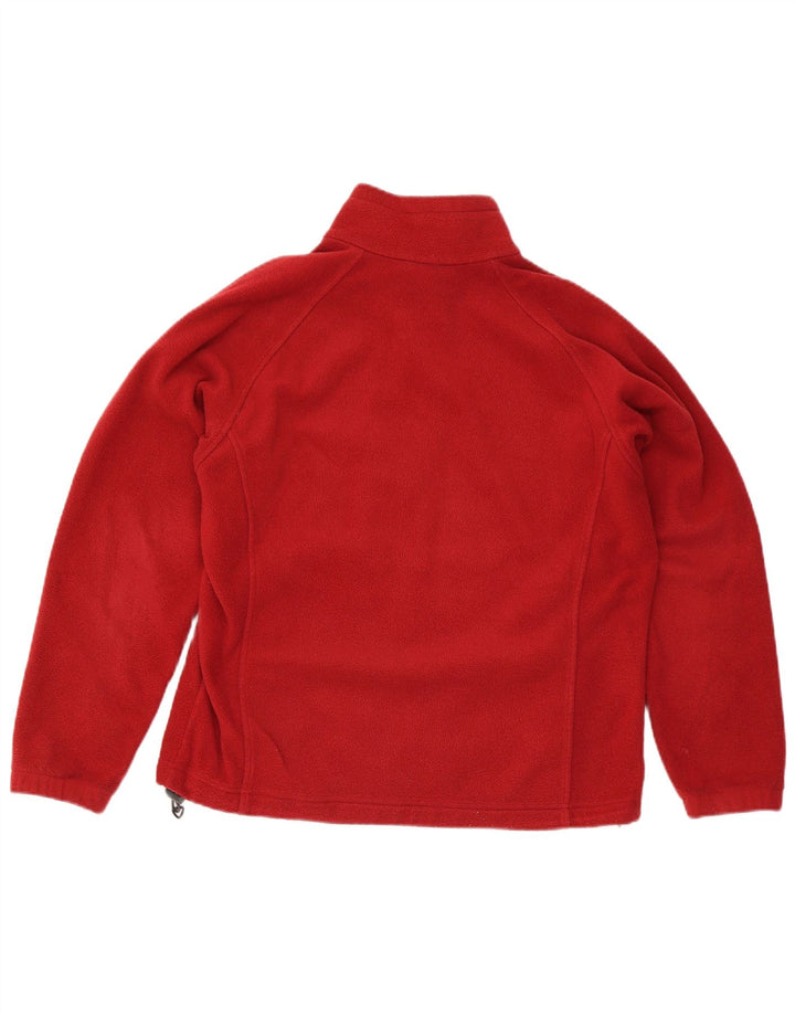 Columbia Chaqueta polar extragrande para mujer UK 46 Poliéster rojo grande