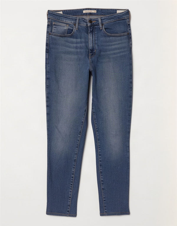 Vaqueros Levi's 721 Crop De Tiro Alto Para Mujer W31 L26 Algodón Azul