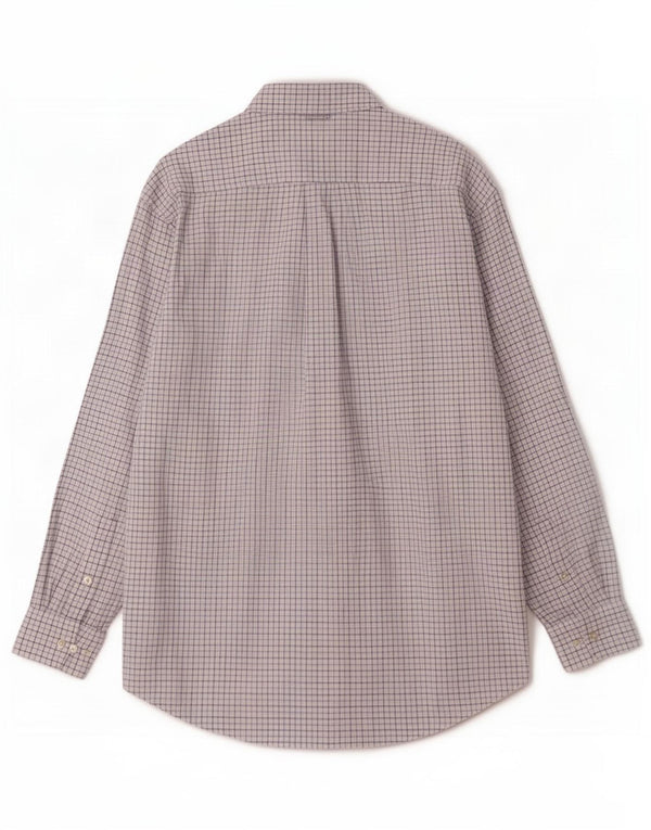 Camisa Tommy Hilfiger para hombre de algodón a cuadros blancos grandes