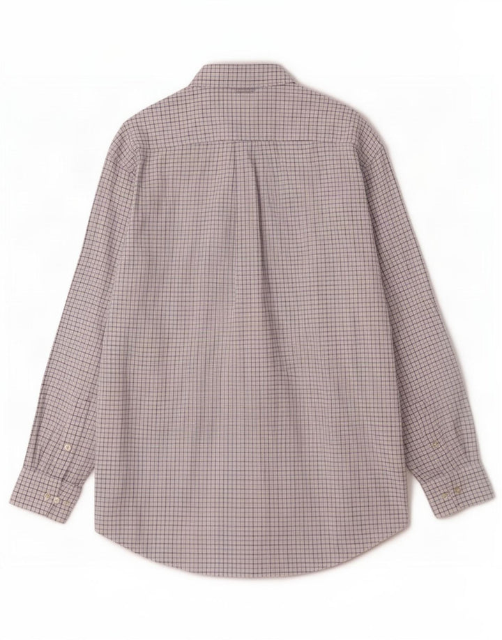 Camisa Tommy Hilfiger para hombre de algodón a cuadros blancos grandes