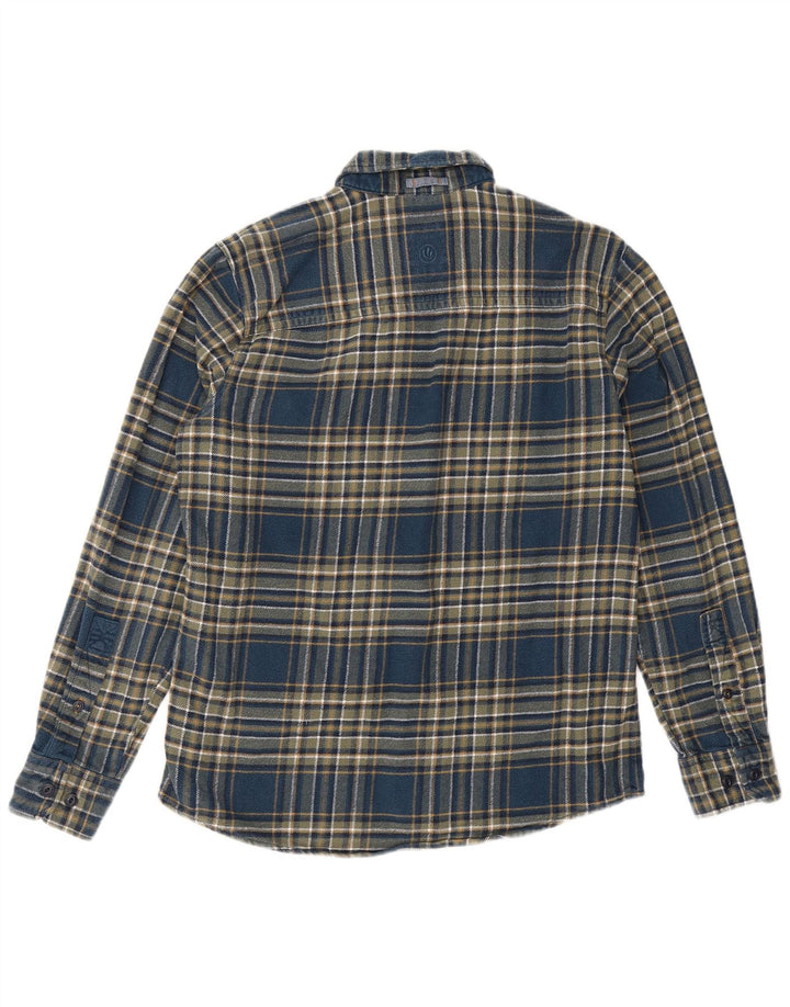 Camisa de franela para hombre de Fat Face de algodón a cuadros en azul medio