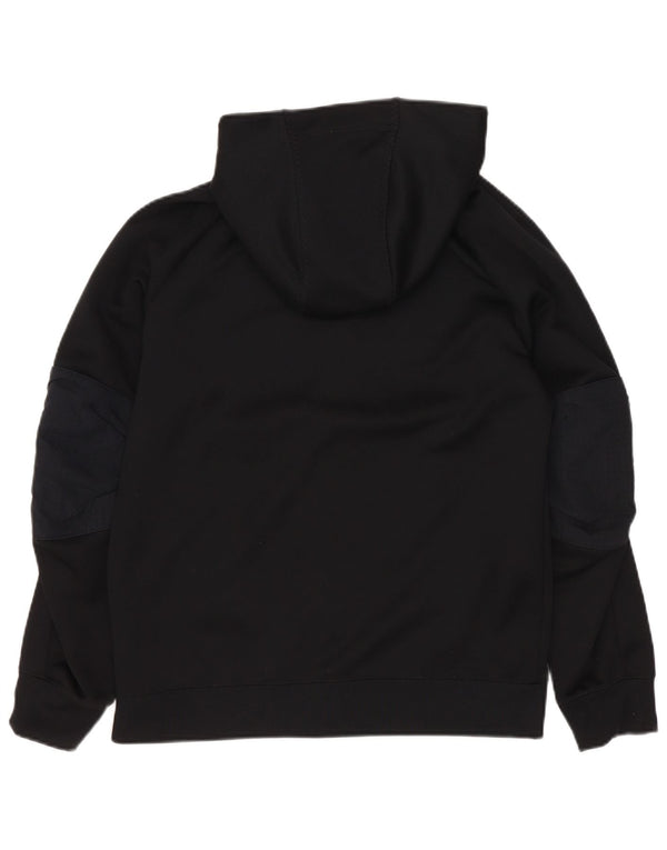Nike Sudadera con capucha y cremallera para niños 10-11 años Mediana Negro Poliéster