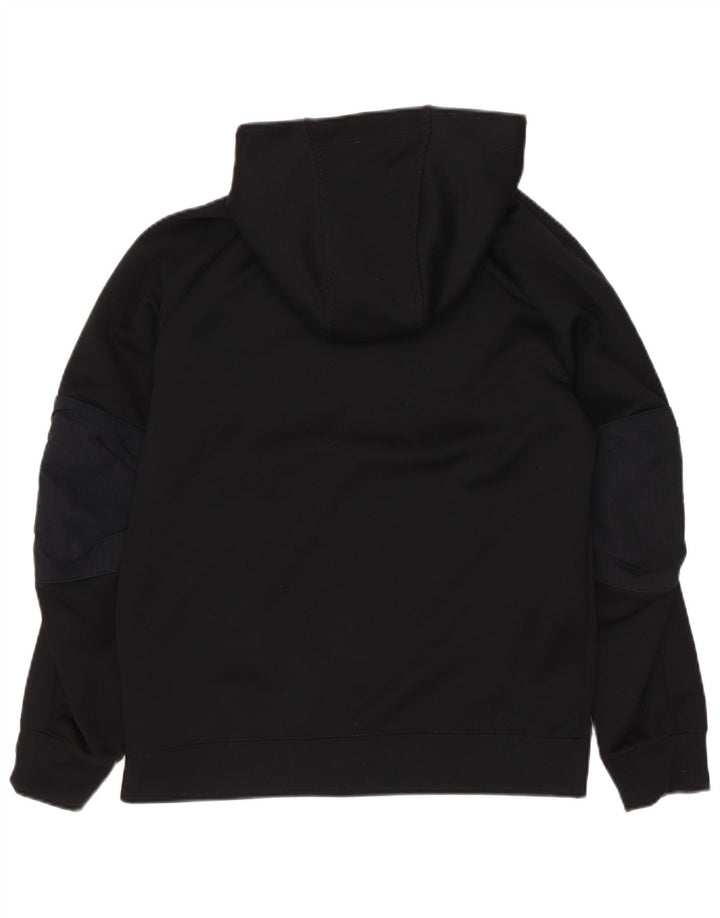 Nike Sudadera con capucha y cremallera para niños 10-11 años Mediana Negro Poliéster