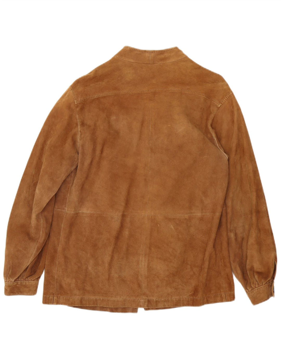 Chaqueta de ante vintage para mujer IT 42 Marrón medio