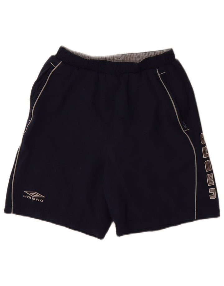 Umbro Shorts deportivos con gráficos para niños 9-10 años Mediano Azul marino Poliéster