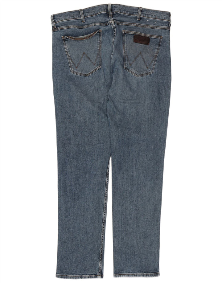 WRANGLER Vaqueros rectos Greensboro para hombre W40 L34 Algodón azul