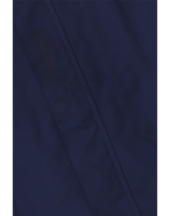 Adidas Chaqueta impermeable con capucha para hombre UK 42 XL Poliéster azul marino
