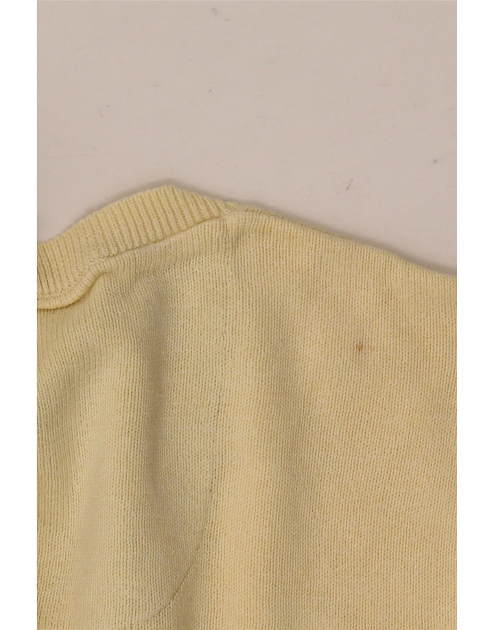 MARKS & SPENCER Suéter tipo jersey con cuello en V y ajuste regular para hombre Algodón beige grande