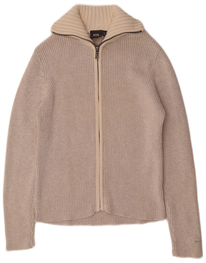 G-Star Hombre Cárdigan Gráfico Suéter De Algodón Beige Medio