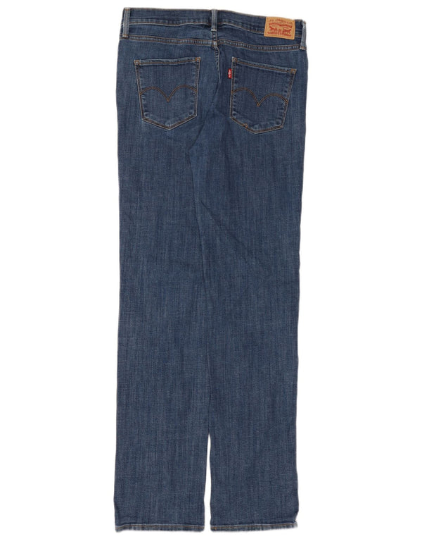 Levi's Mujer 314 Shaping Straight Jeans W30 L32 Algodón Azul
