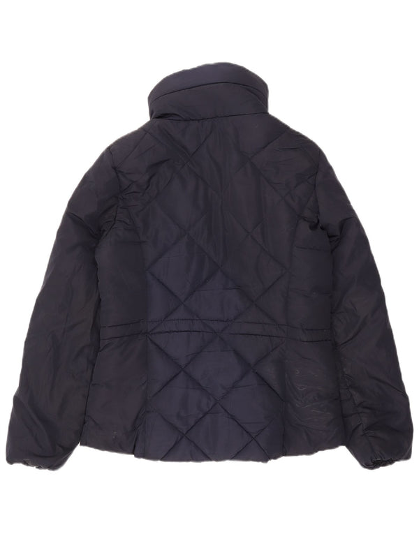 Marks & Spencer Chaqueta acolchada acolchada para mujer UK 10 Small Azul marino