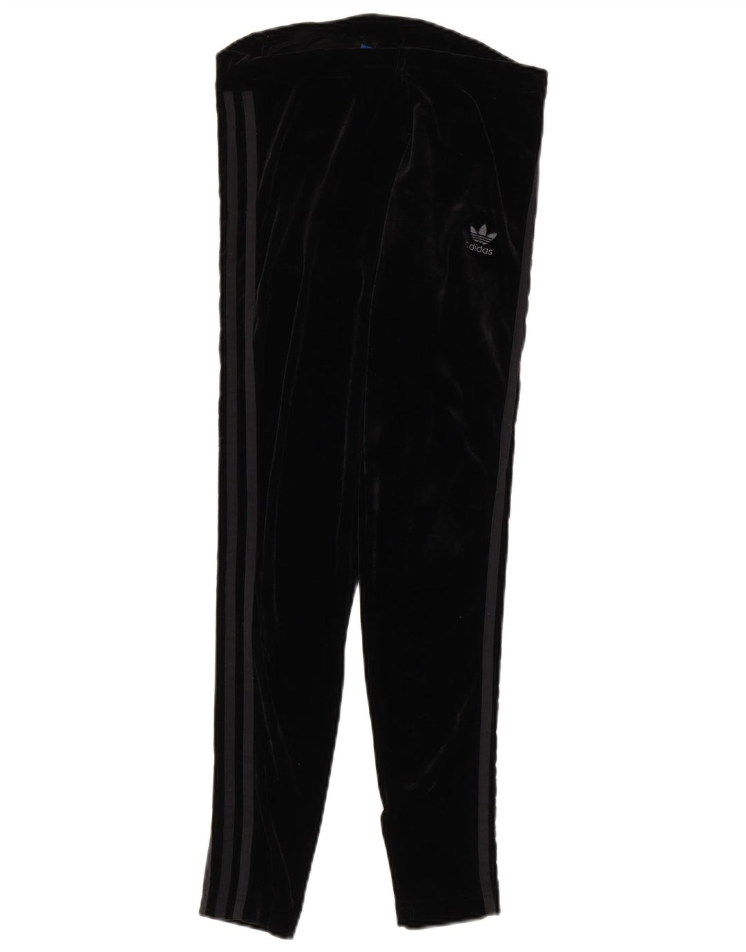 Adidas Leggings de terciopelo para mujer UK 12 Mediano Negro Poliéster