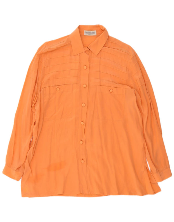 Pancaldi & B Blusa larga y holgada para mujer UK 40 XL Naranja