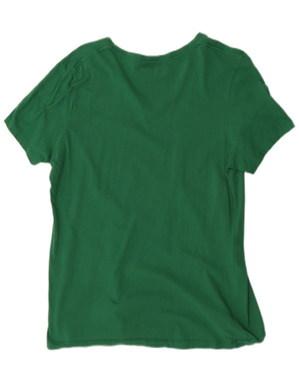 Majestic Mujer Chicago Cubs Camiseta Gráfica Top UK 40 Grande Algodón Verde