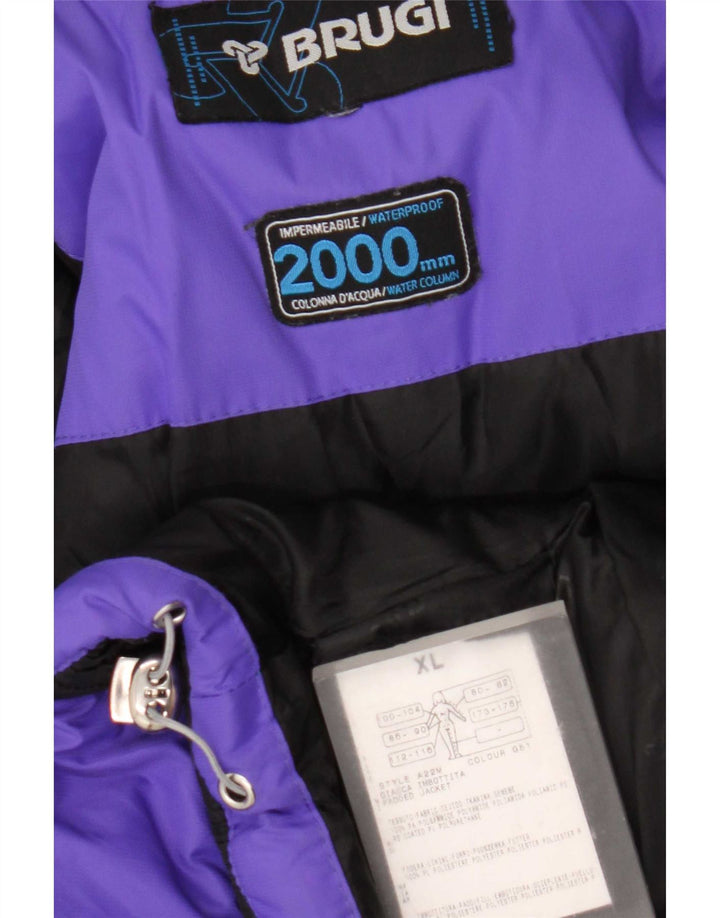 Brugi Chaqueta Acolchada Mujer ES 40 XL Morado Colorblock Poliamida