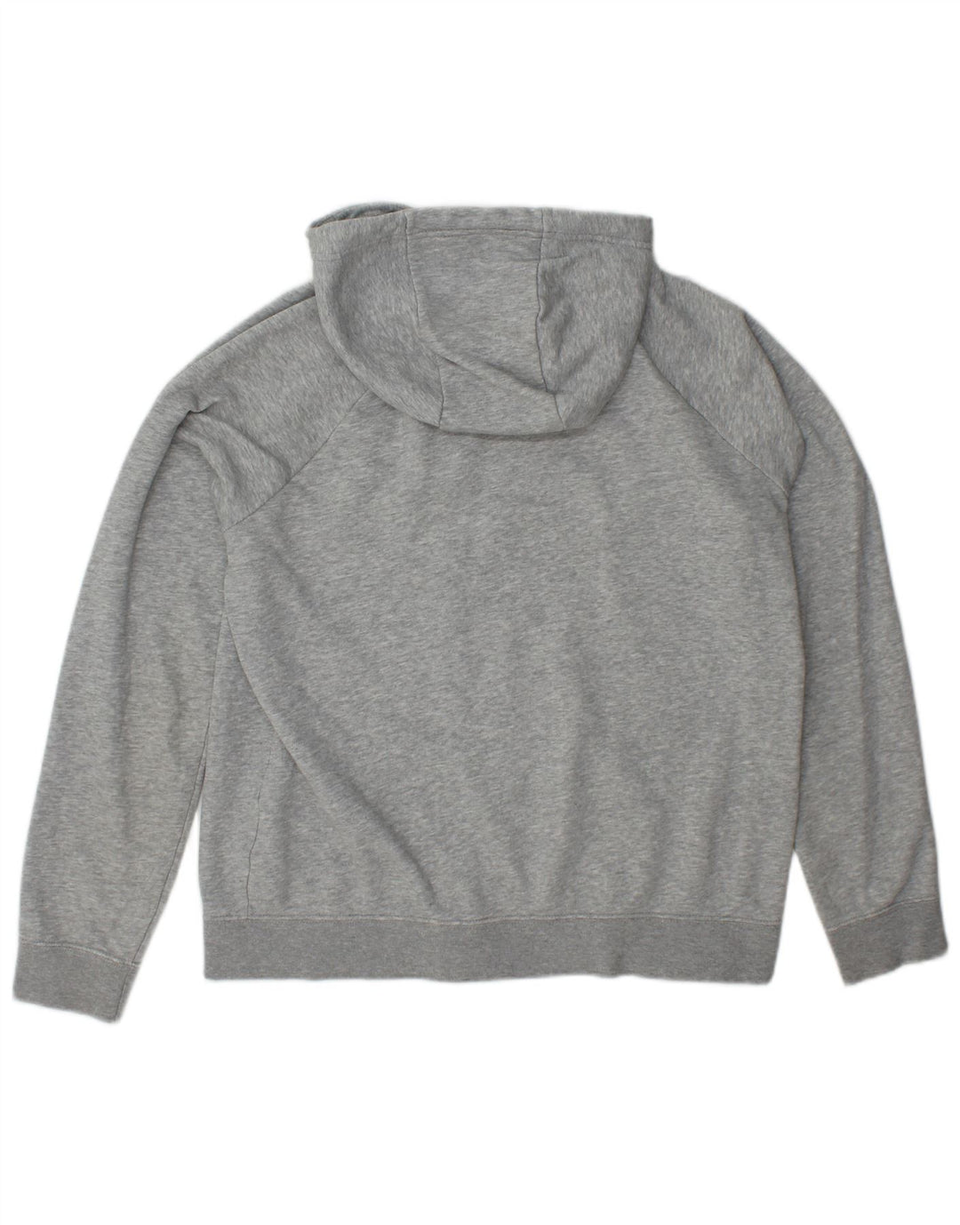 NIKE Sudadera con capucha y cremallera para mujer UK 14 Algodón gris medio