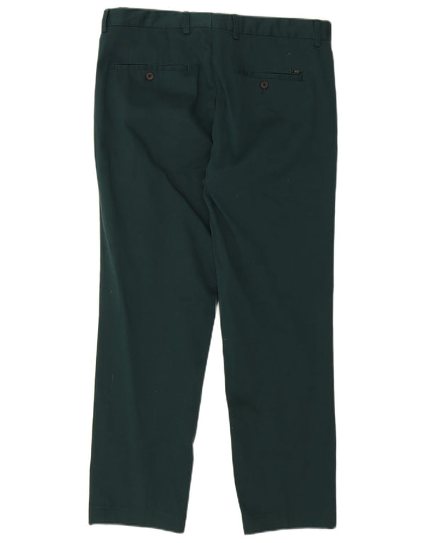 Hugo Boss Pantalones chinos rectos para hombre UK 46 Small W32 L26 Algodón verde