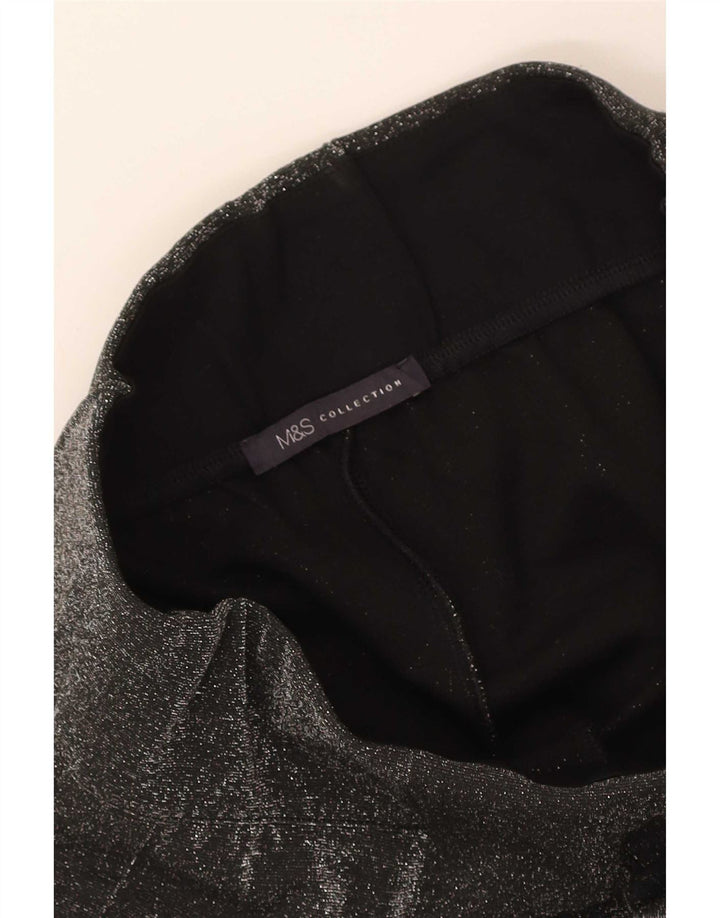 Marks & Spencer Leggings para mujer Reino Unido 8 Pequeño Negro Moteado