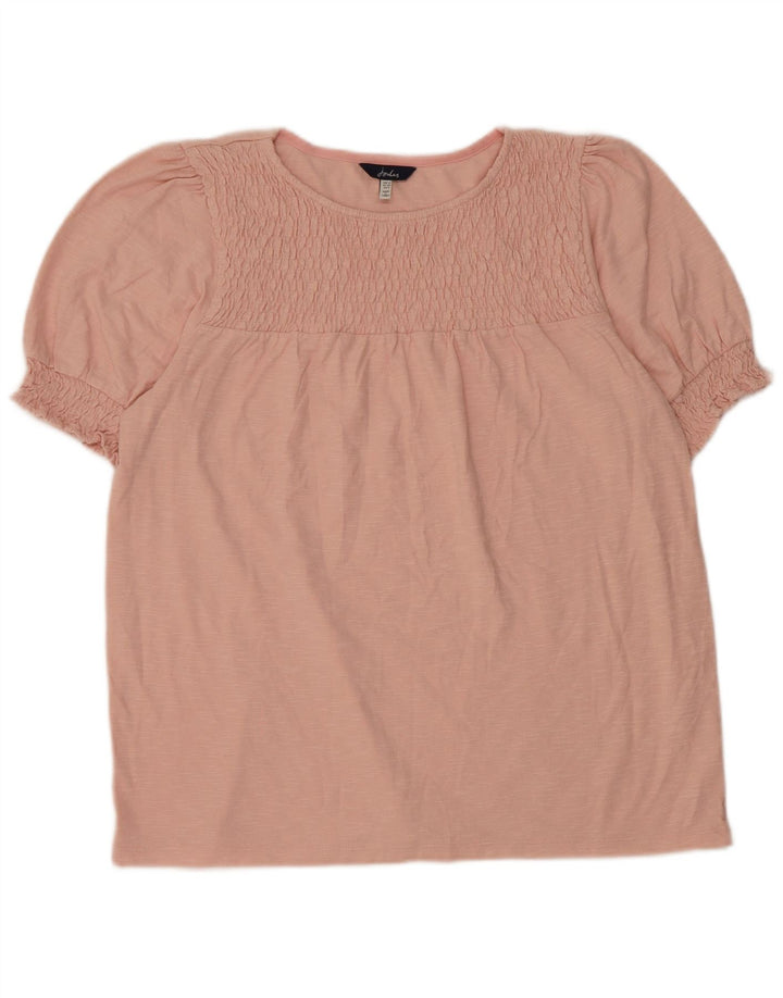 Joules Blusa para Mujer Top UK 42 Algodón Rosa Medio