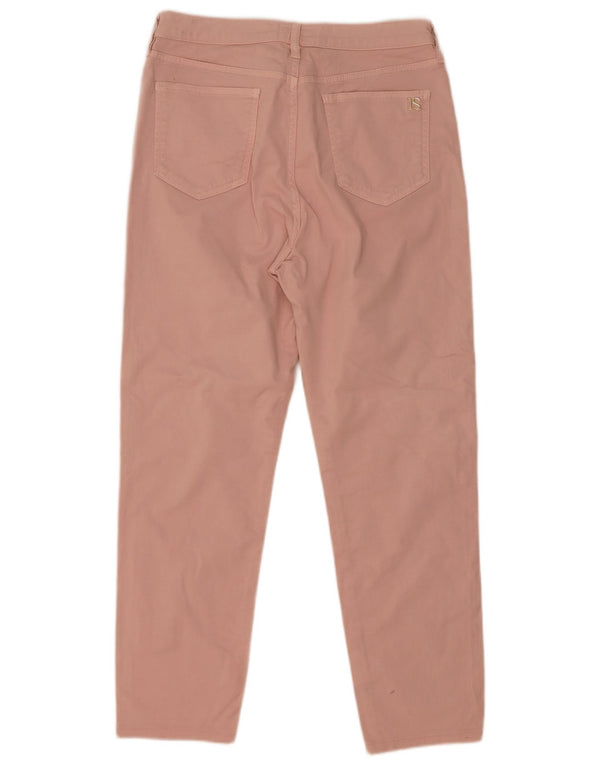 Luisa Spagnoli Pantalones casuales rectos para mujer IT 46 Large W32 L27 Rosa