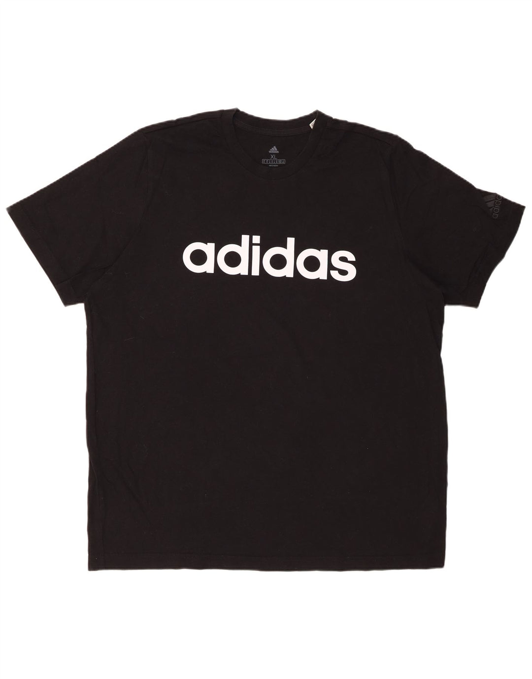 ADIDAS Camiseta gráfica para hombre Top XL Algodón negro
