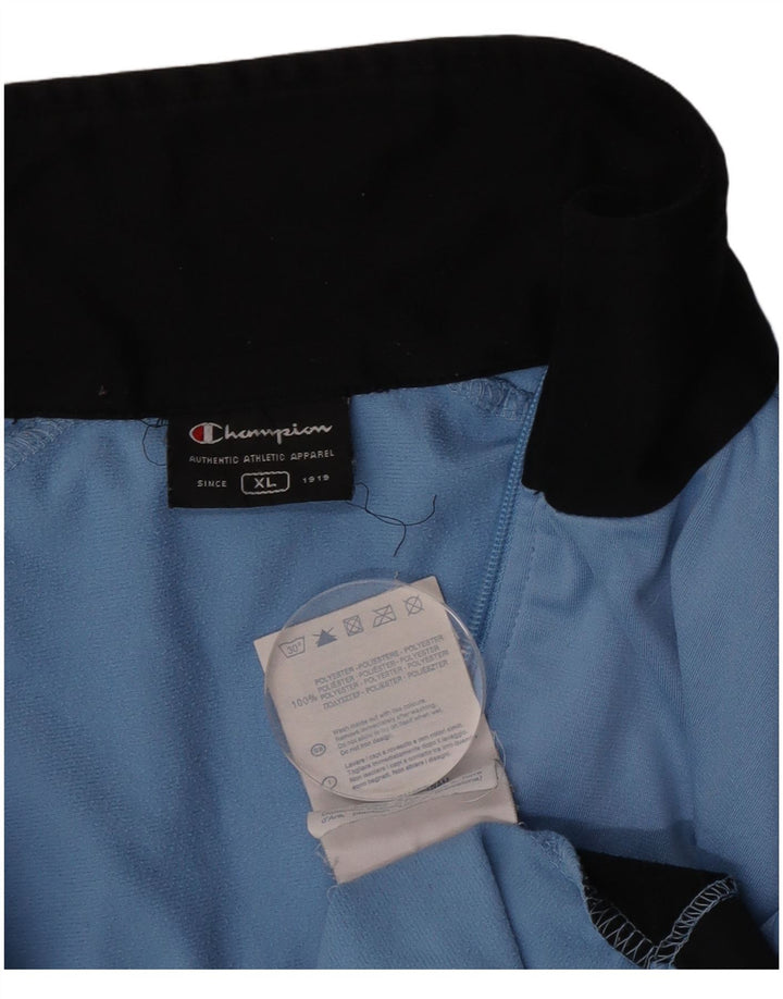Champion Chaqueta de chándal para hombre XL Azul Colorblock Poliéster