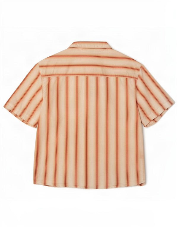 Levi's Camisa de manga corta para mujer UK 44 Algodón de rayas blancas medianas