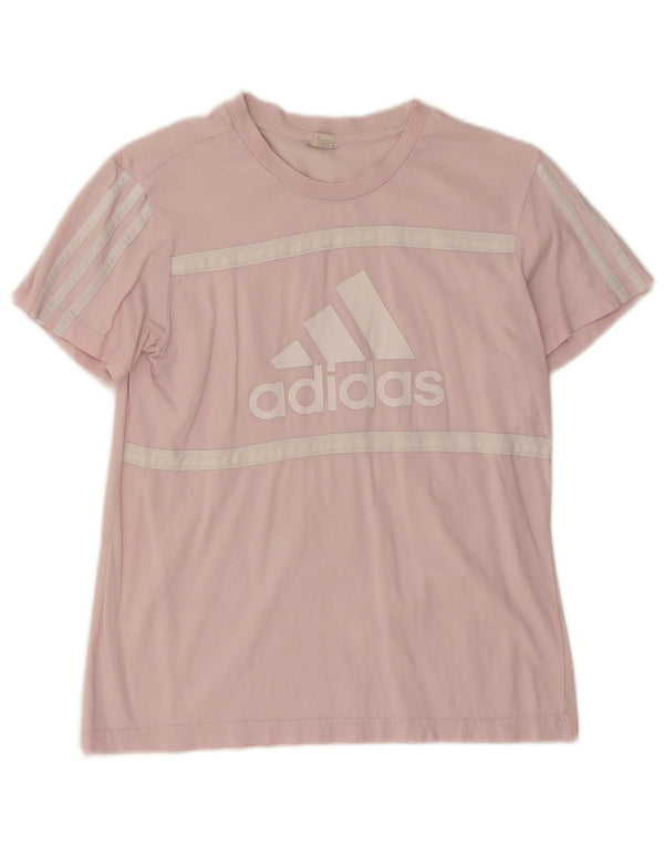 Adidas Camiseta gráfica para mujer Top UK 12 Medium Pink