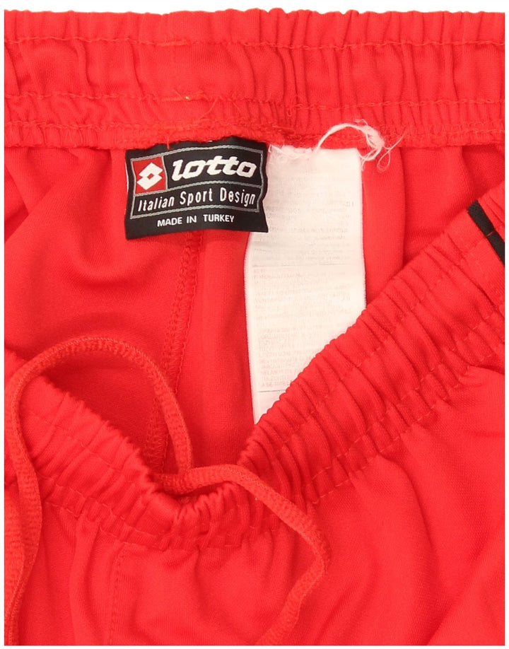 Lotto Mens Graphic Sport Shorts Pequeño Rojo