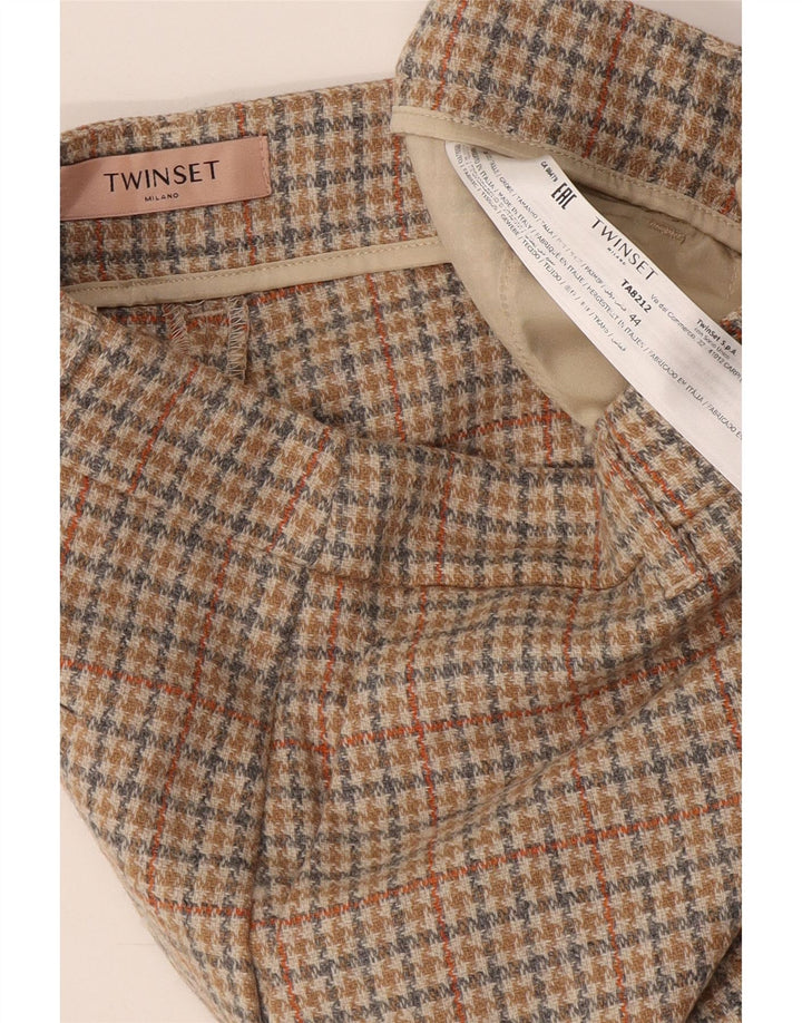 Twinset Mujer Milano Pantalones Cortos IT 44 Medium W30 L23 Beige